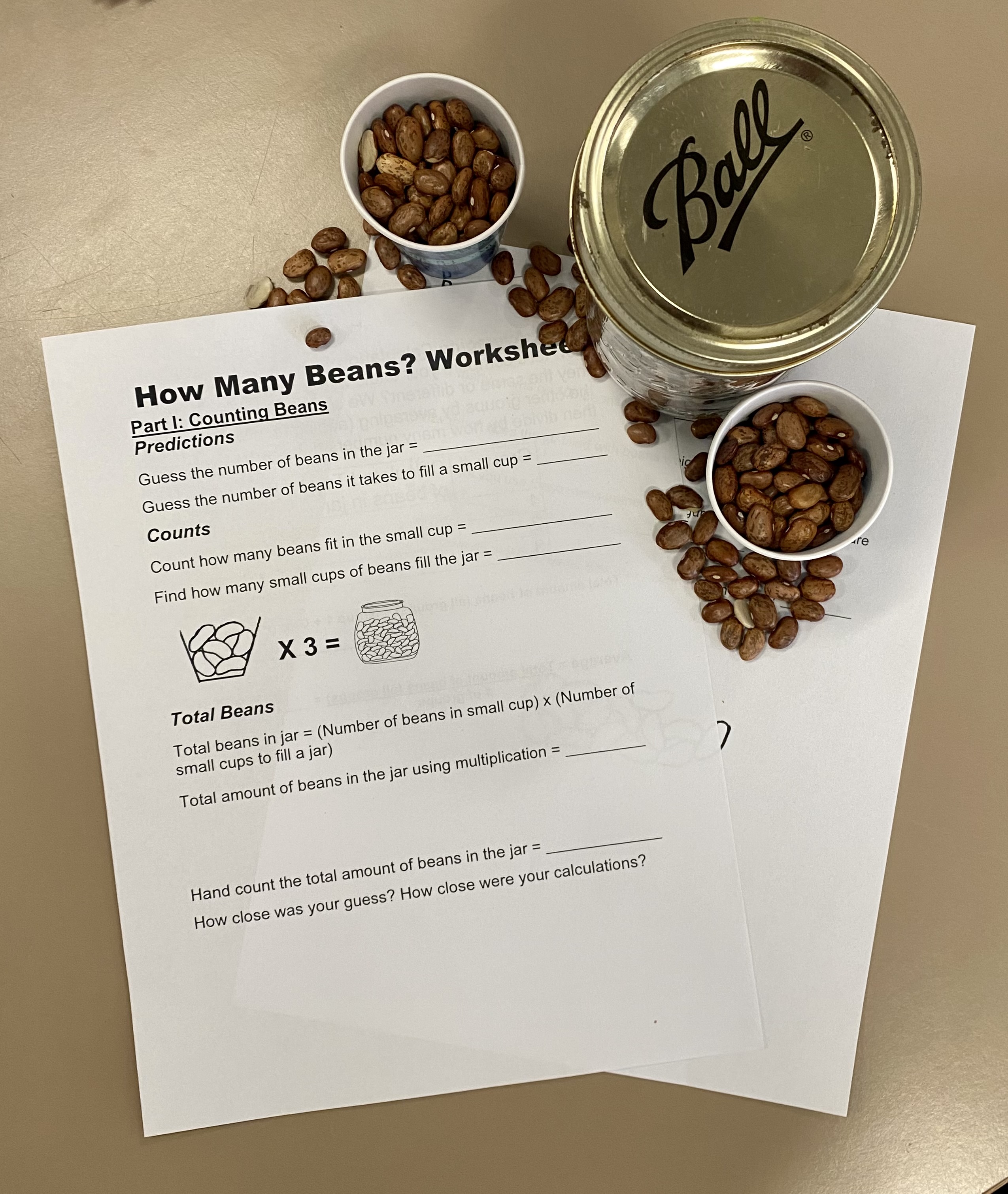 How Many Beans Measurement Experiment 