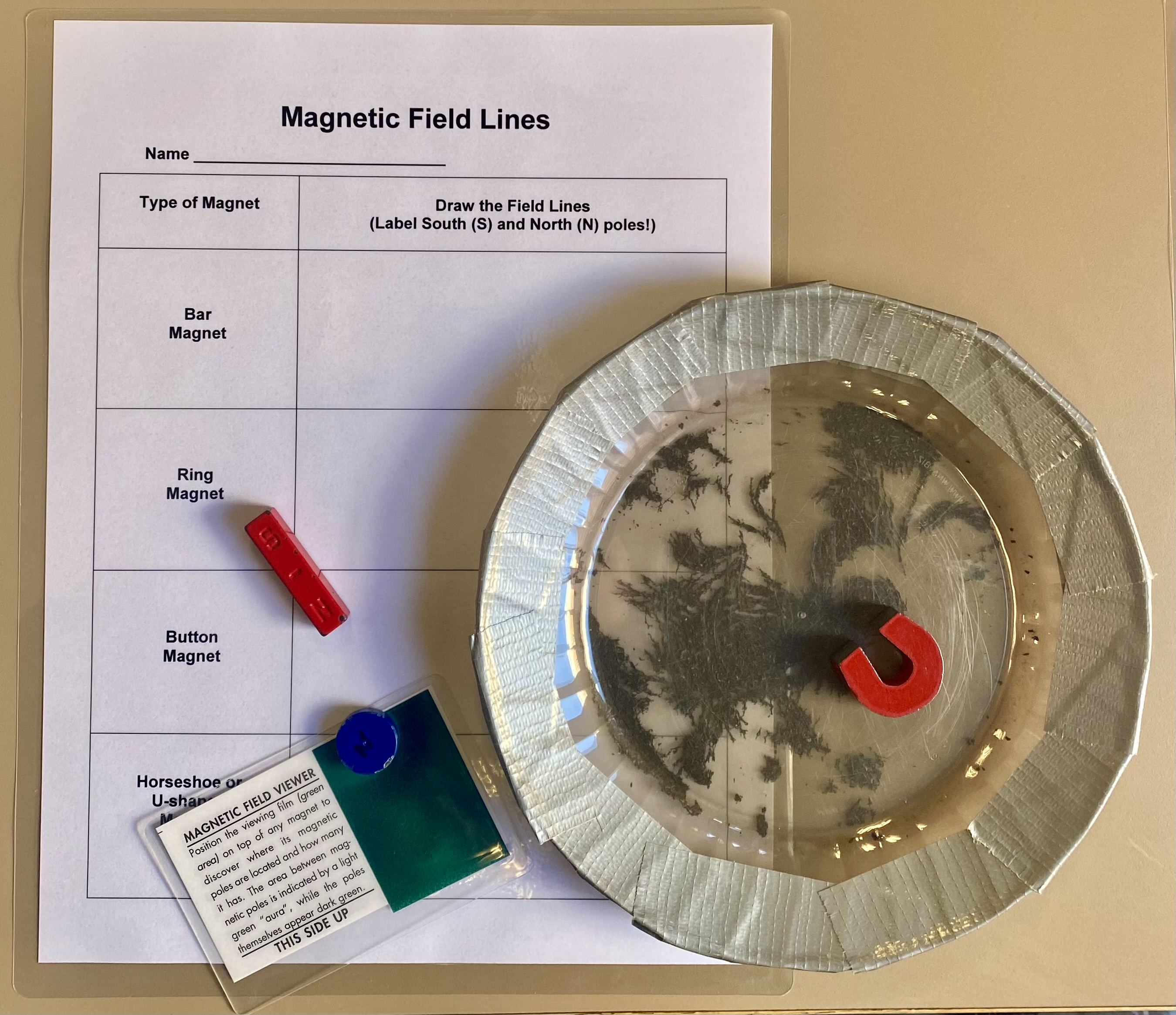 Magnetic Field Lines Magnetism Experiment