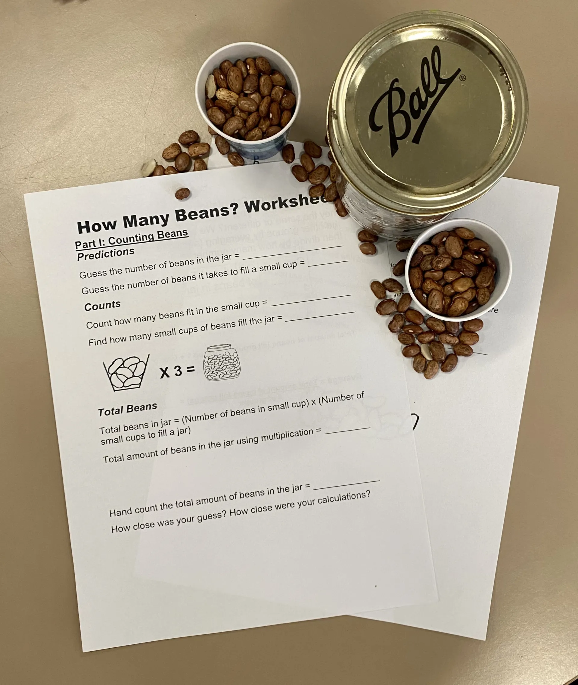 How Many Beans Measurement Experiment 