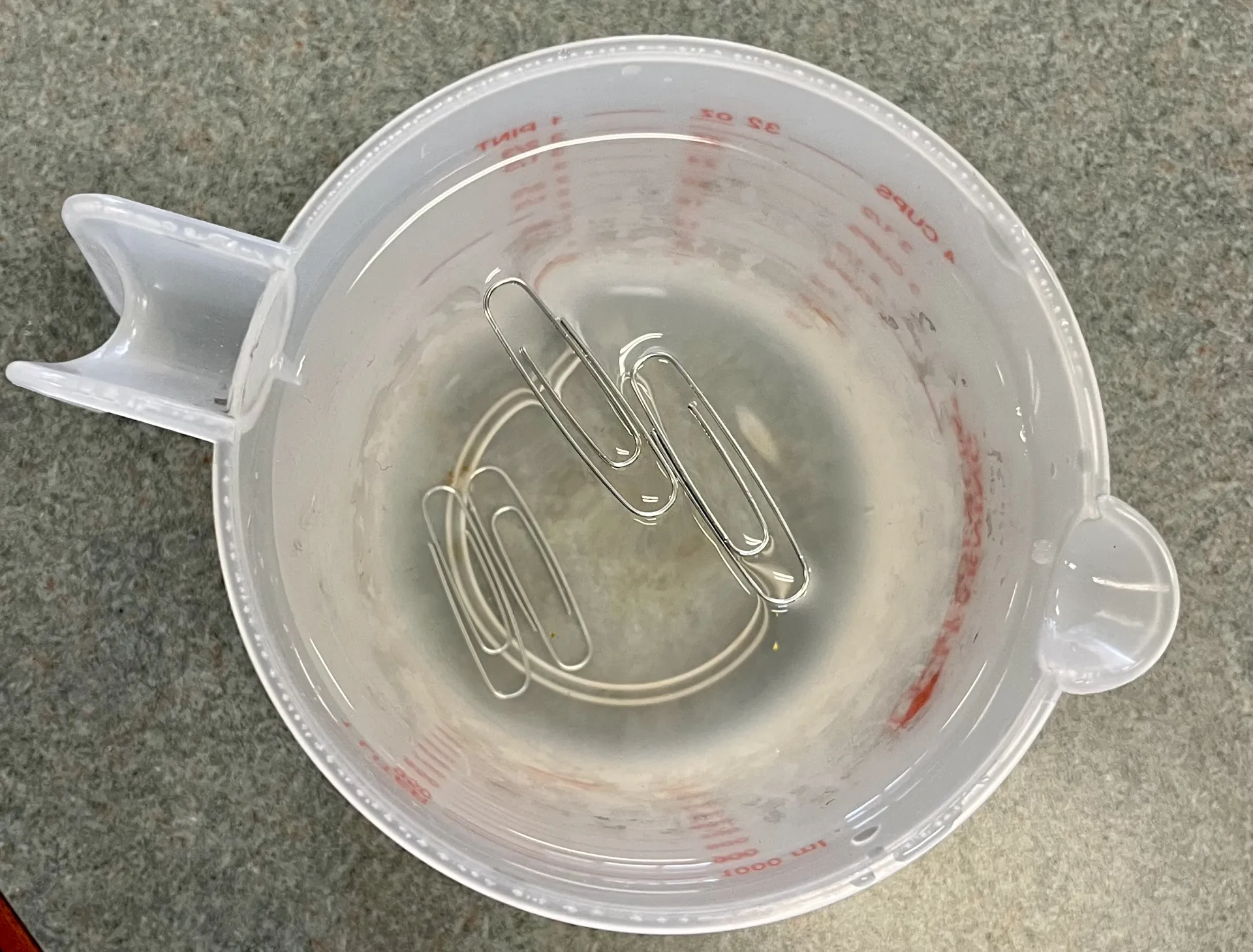 Paper Clip Sailing Physics Experiment
